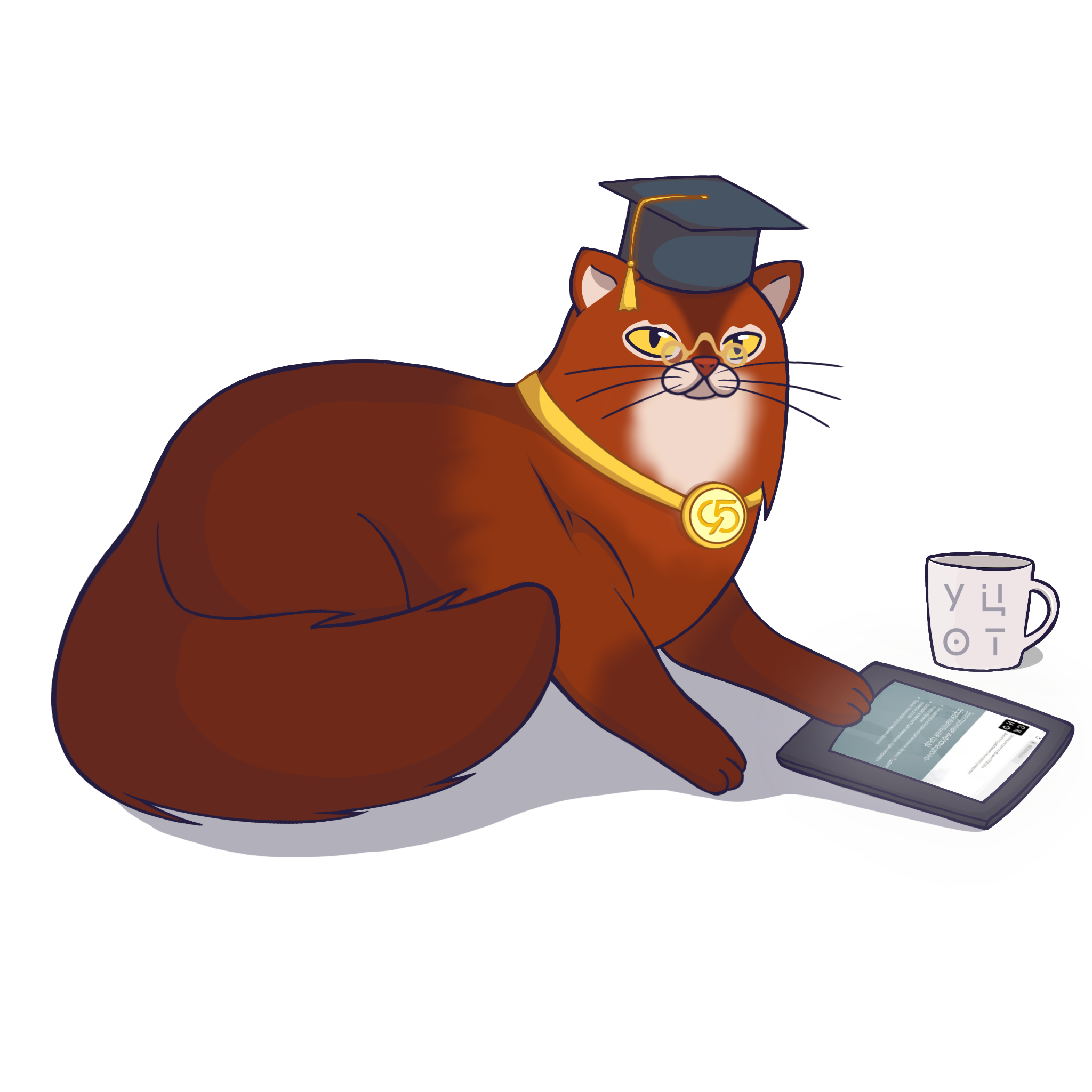 кот с бабочкой